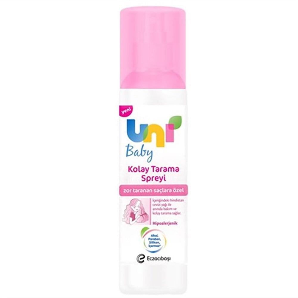 Uni Baby Detangling Spray for Kids - Gentle, Alcohol-Free, Paraben-Free, Silicone-Free Hair Care for Children