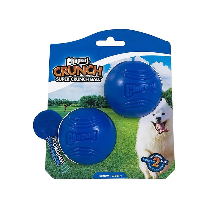 Chuckit! Crunch DuoTug Crinkling Interactive Dog Toy Ball
