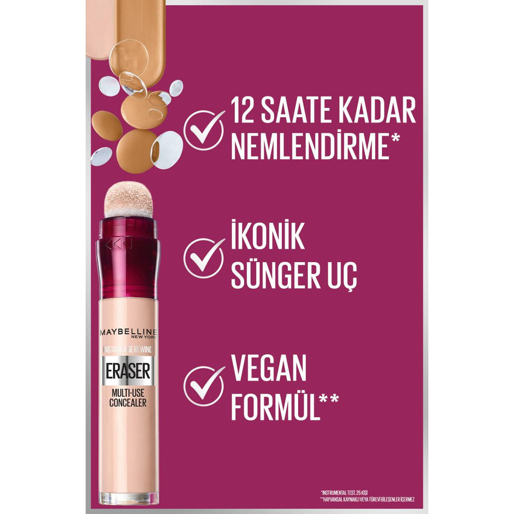 Maybelline New York Instant Anti Age Eraser Concealer - High Coverage, Anti-Aging Makeup for Flawless Complexion - view 8