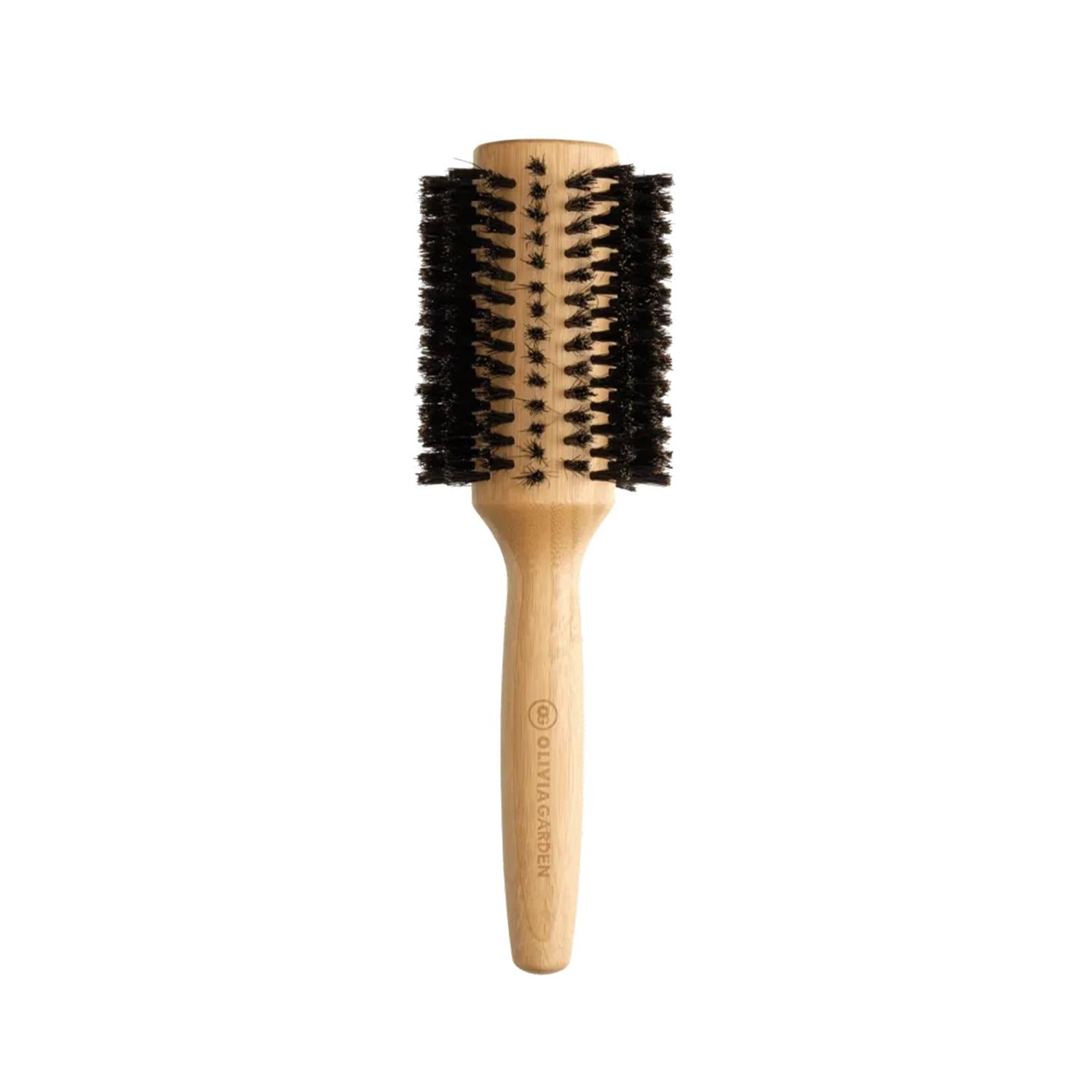 Olivia Garden Bamboo Touch Blowout Boar Hair Brush 40 mm - Eco-Friendly Hair Care Tool for Gentle Detangling and Styling Bamboo Touch Blowout Boar Hair Brush - Olivia Garden Hair brush, Bamboo hair brush, Boar bristle brush, Blowout brush, Hair care tool, Eco-friendly hair care, Sustainable hair tools, Gentle detangling, Hair styling, Healthy hair, Bamboo Touch technology, Olivia Garden