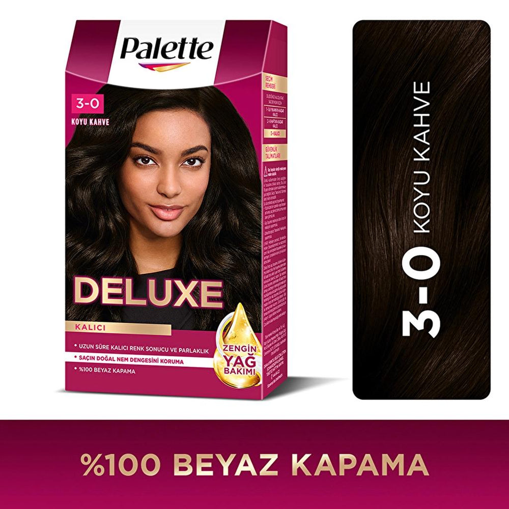 Palette Deluxe Hair Dye 3-0 Dark Brown Intense Color