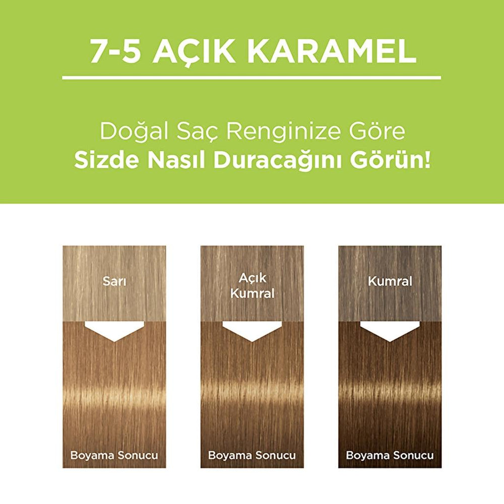Palette Permanent Natural Colors Hair Dye 7-5 Light Caramel