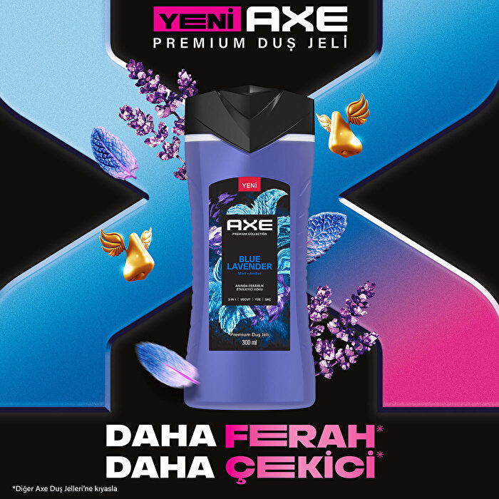 Axe Premium Collection Blue Lavender Shower Gel 10oz - 3 in 1 | Men - view 3