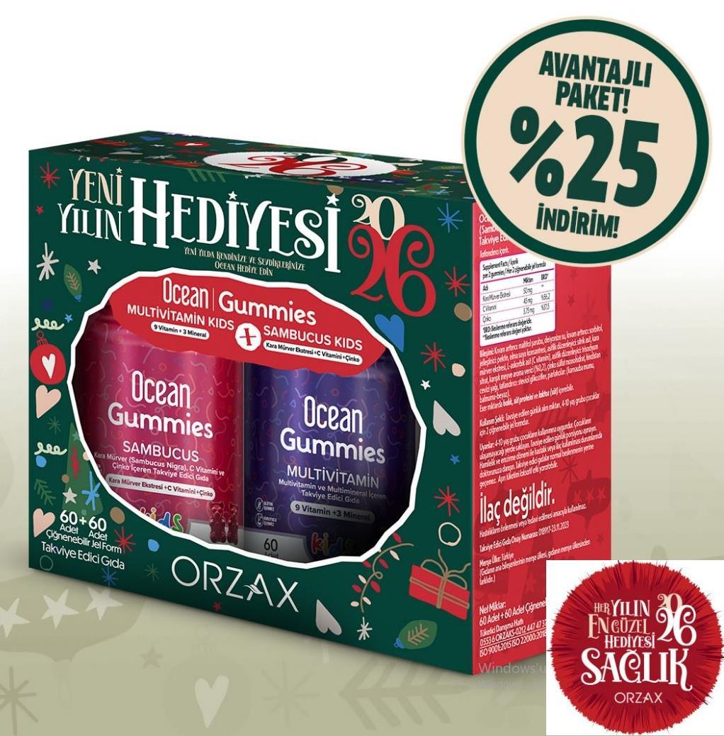 Ocean New Year Kids Multivitamin &amp; Sambucus Gummies Gift Set