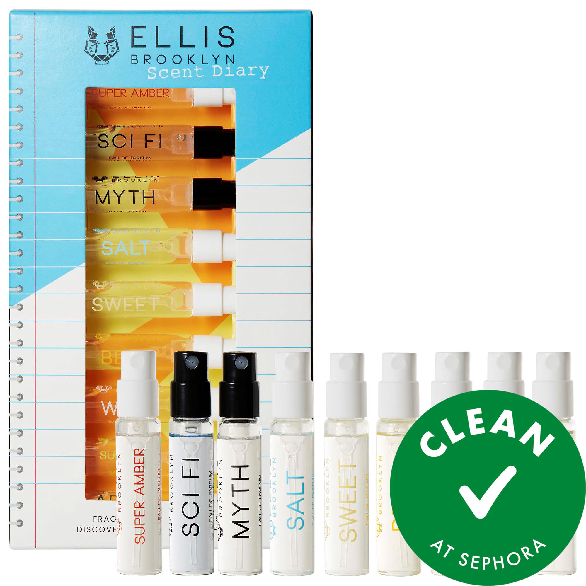 Ellis Brooklyn Scent DIARY Fragrance Discovery Set - 9 Clean Beauty Eau de Parfums, Variety Pack for Perfume Lovers Ellis Brooklyn Scent DIARY - 9 Fragrance Sampler Set fragrance discovery set, Ellis Brooklyn perfume, Eau de Parfum sampler, clean beauty fragrances, perfume variety pack, fragrance gift set, scent diary, Ellis Brooklyn scent diary, bestseller fragrances, new fragrances, clean at Sephora, fragrance lovers gift, perfume sampler, luxury fragrances