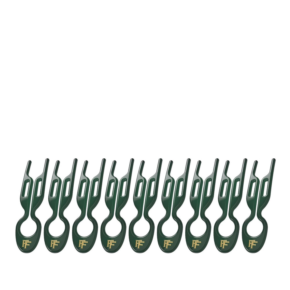 Fiona Franchimon No. 1 Hairpins Emerald Green 9 Count