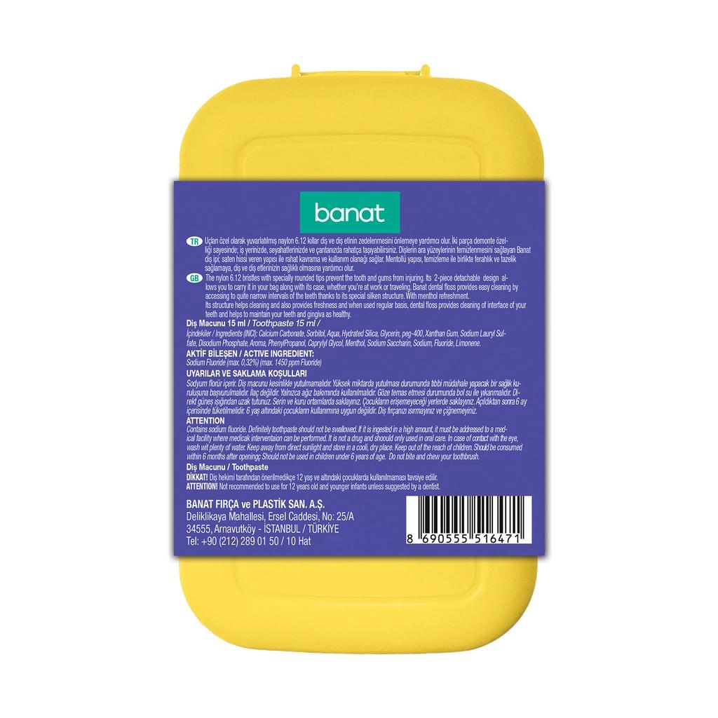 Banat Klick &amp; Go Travel Oral Care Kit with Paste &amp; Floss