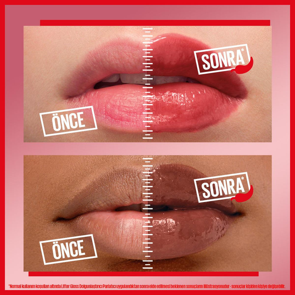 Maybelline New York Lifter Plump Dudak Parlatıcısı 006 Hot Chili - Instantly Plumps Lips, Long-Lasting Effect, - view 4