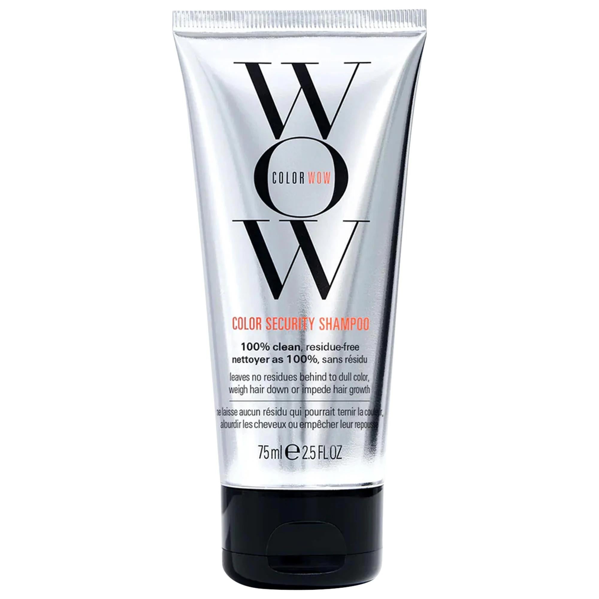 Color Wow Mini Color Security Shampoo: Sulfate-Free, Residue-Free for Color-Treated Hair, Healthy Scalp & Prevents Color Fade Color Wow Mini Shampoo: Sulfate-Free for Color-Treated Hair sulfate-free shampoo, color safe shampoo, residue-free shampoo, shampoo for color treated hair, hair thinning shampoo, clean shampoo, healthy hair shampoo, paraben free shampoo, shampoo, hair care, color treated hair, thinning hair, sulfate free, paraben free, phthalate free, healthy hair, glossier hair, vibrant color, color