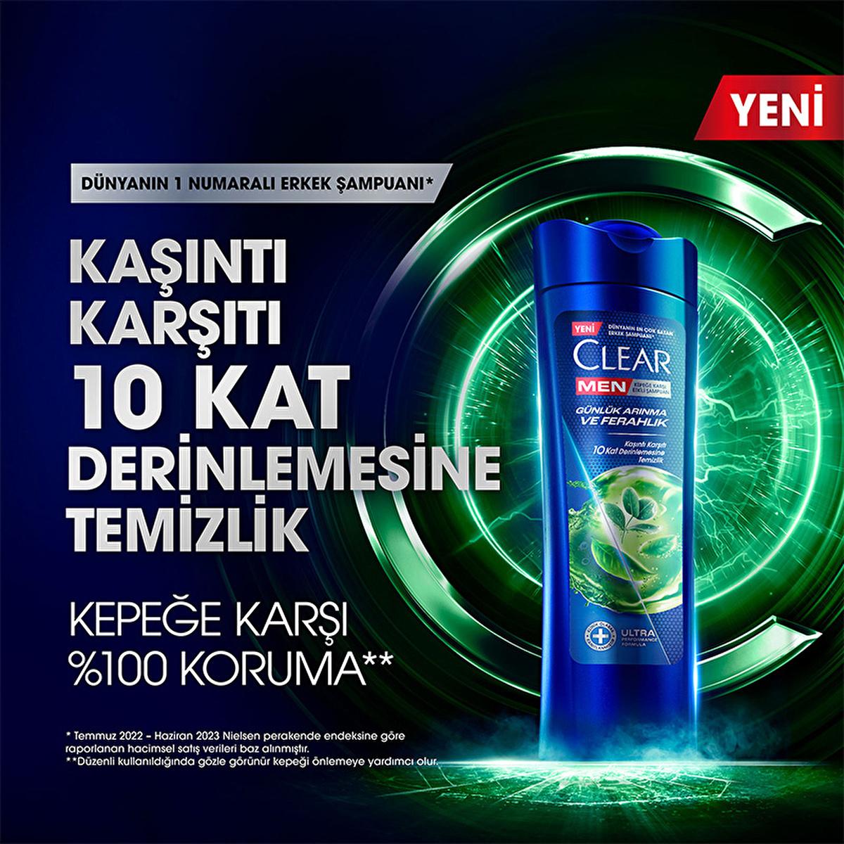 Clear Men: Advanced Anti-Dandruff Shampoo for Men - Cedarwood Eucalyptus - Itchy &amp; Oily Scalp Relief - 48H Freshness Clear Men Anti-Dandruff Shampoo - Itchy Scalp Relief anti-dandruff shampoo for men, clear men shampoo, shampoo for itchy scalp, shampoo for oily scalp, cedarwood eucalyptus shampoo, men&#39;s daily cleansing shampoo, kepeğe karşı etkili şampuan, shampoo with taurine and vitamin B3, anti-dandruff shampoo, dry scalp shampoo men, anti dandruff shampoo, itchy scalp shampoo, oily scalp shampoo, cedarw
