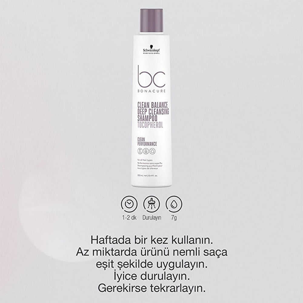 Bonacure Sulfate-Free Deep Cleansing Shampoo - Vegan, Silicone-Free, Gentle on Hair & Scalp - 8.45 fl oz - Shampoo