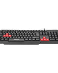 Everest Gaming Keyboard KB-G7 ARMOR - USB Q Layout, 50M Click Life, Compatible with Windows, IOS, Linux