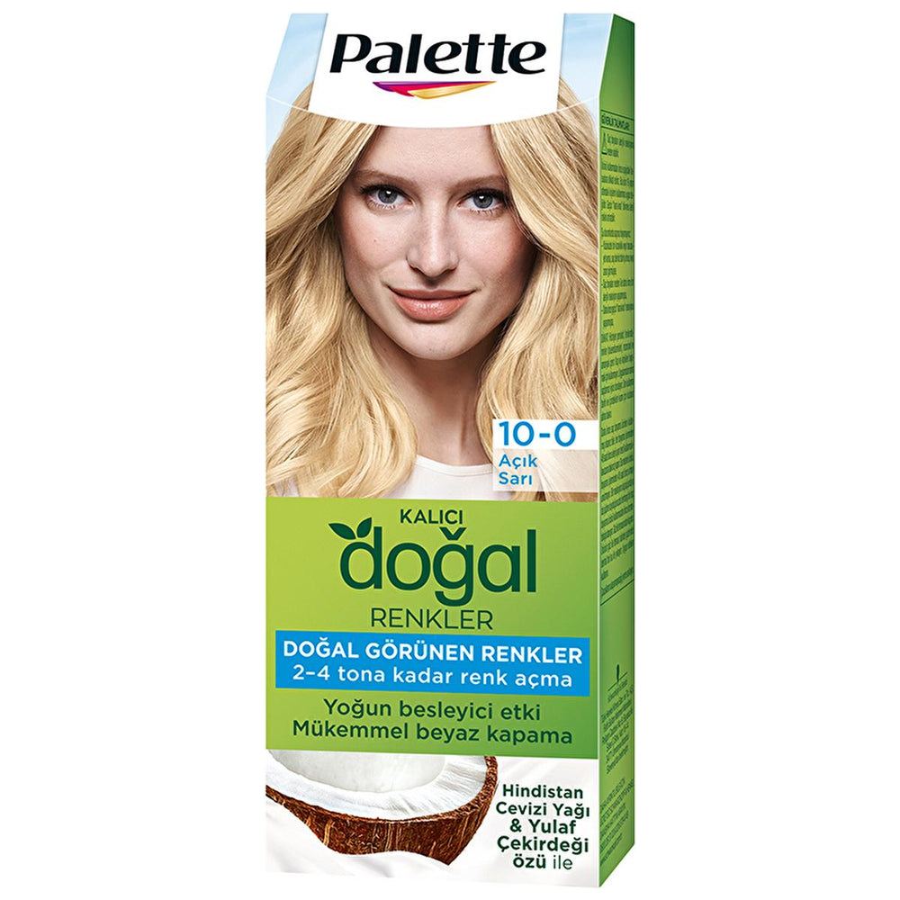 Palette Natural Light Blonde Hair Dye 10-0 - Permanent, Natural Ingredients Enriched Formula - view 8