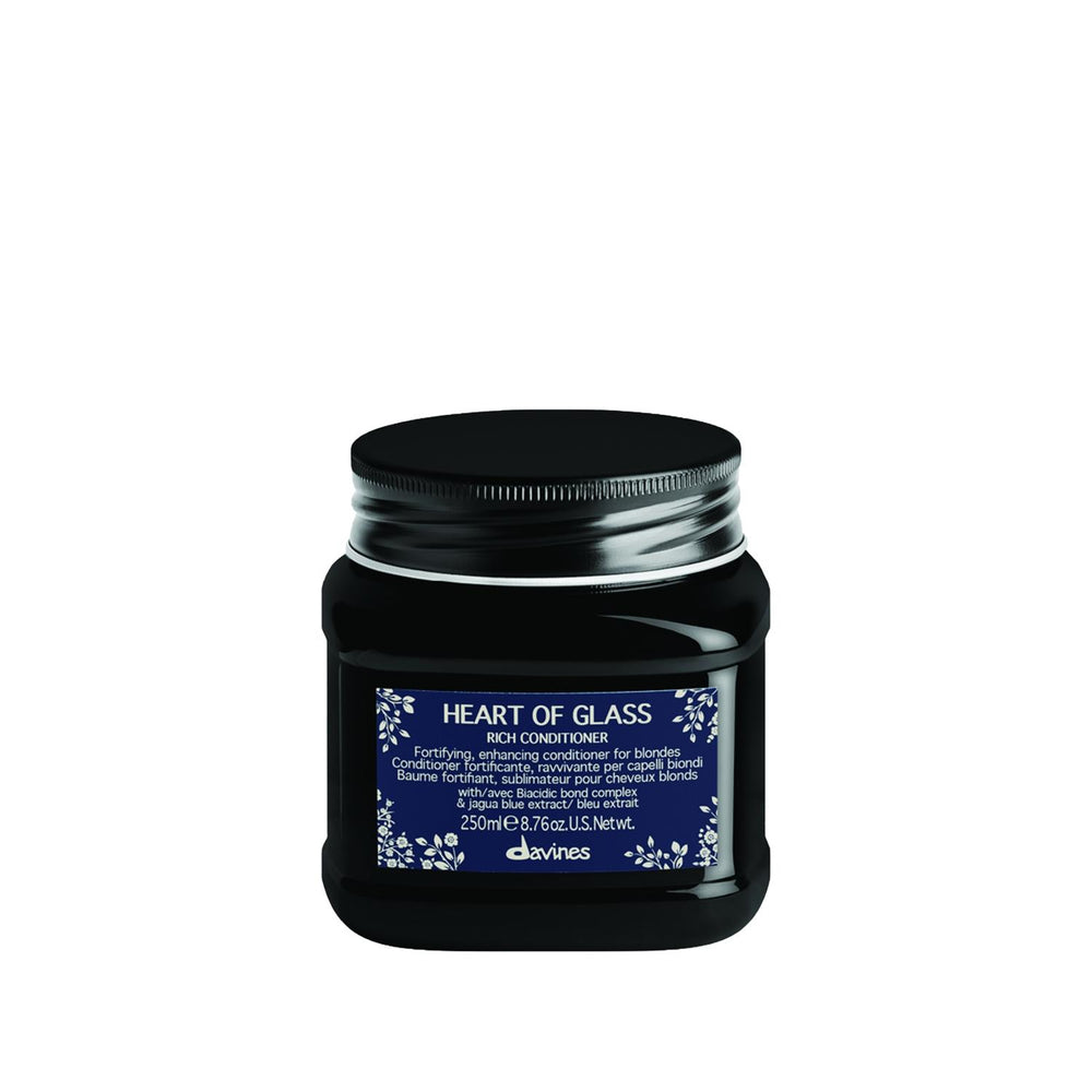 Davines Heart of Glass Rich Hair Cream 250ml - Nourishing Hair Care for Damaged Hair - Hair Care