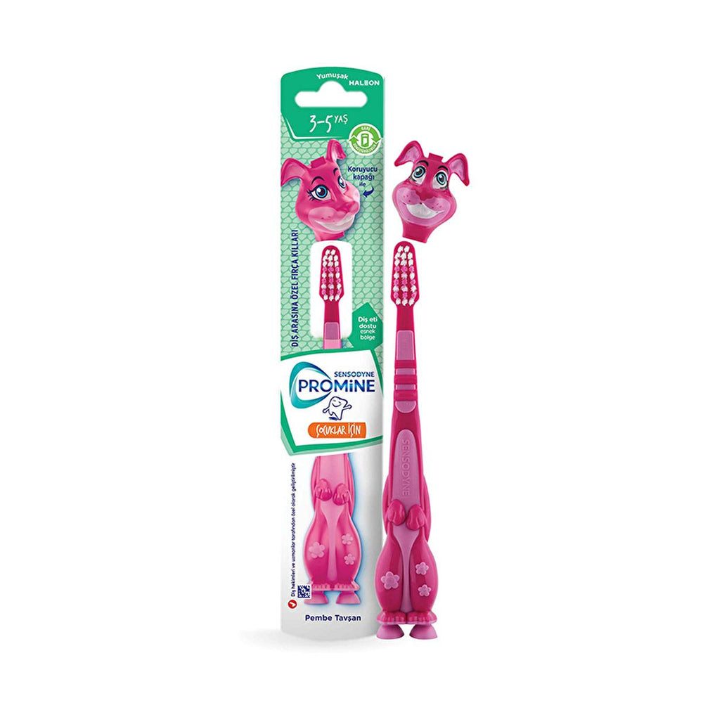 Sensodyne Children's Toothbrush for 3-5 Years Old - Soft Bristles, Rabbit Design - Toothpaste