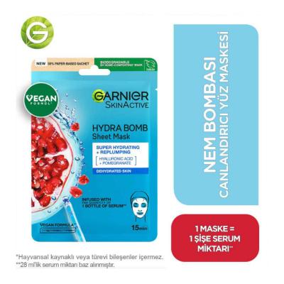 Garnier Hydrating Face Mask with Pomegranate Extract & Hyaluronic Acid - Intensive Moisturizing Sheet Mask for Normal to Dry Skin Garnier Hydrating Face Mask - Moisturizing Sheet Mask for Dry Skin Garnier face mask, hydrating sheet mask, pomegranate extract skincare, hyaluronic acid face mask, moisturizing serum for dry skin, skincare for normal skin, skincare for dry skin, face masks for hydration, Garnier skincare, sheet masks, skincare routine, self-care, natural ingredients, anti-aging skincare
