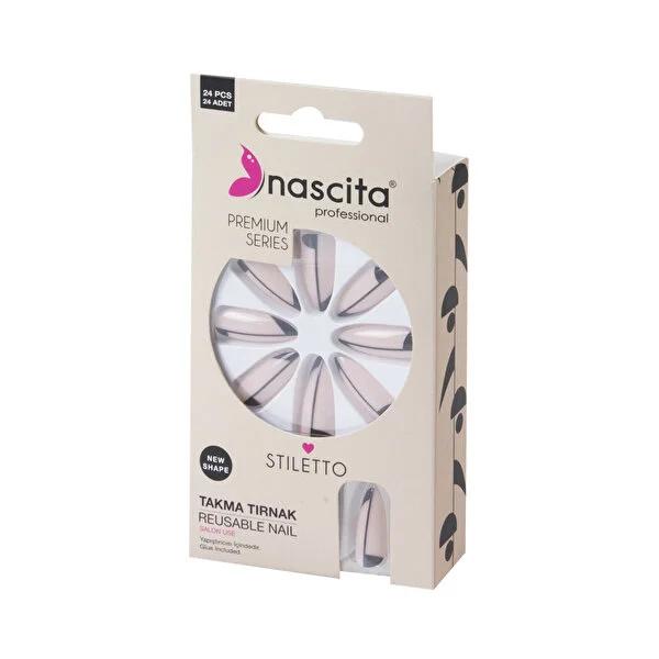 Nascita Premium Artificial Nails Stiletto Shape 24-Piece Set Colorful Nail Enhancements Nascita Premium Artificial Nails Stiletto Shape Artificial nails, Temporary nail enhancements, Stiletto nails, Colorful nail tips, Premium nail products, Nail beauty, Fashion nails, Nail fashion, Nail art, Nail enhancements, Cosmetic nails, Nail accessories, Beauty products