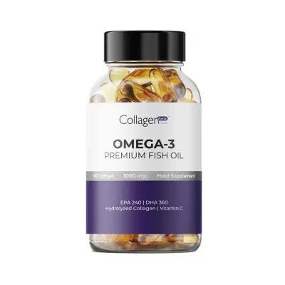 Collagen Forte Premium Omega 3 1000 mg Softgel Capsules - Supports Heart Health & Skin Elasticity Collagen Forte Omega 3 1000 mg Softgels - Heart Health & Skin Support Collagen Supplement, Omega-3 1000 mg, Softgel Capsules, Premium Dietary Supplement, Omega-3 Fatty Acids, Heart Health Support, Skin Elasticity Support, Joint Health Support, Cardiovascular Health, Brain Function Support, Health and Wellness, Dietary Supplements, Omega-3 Supplements