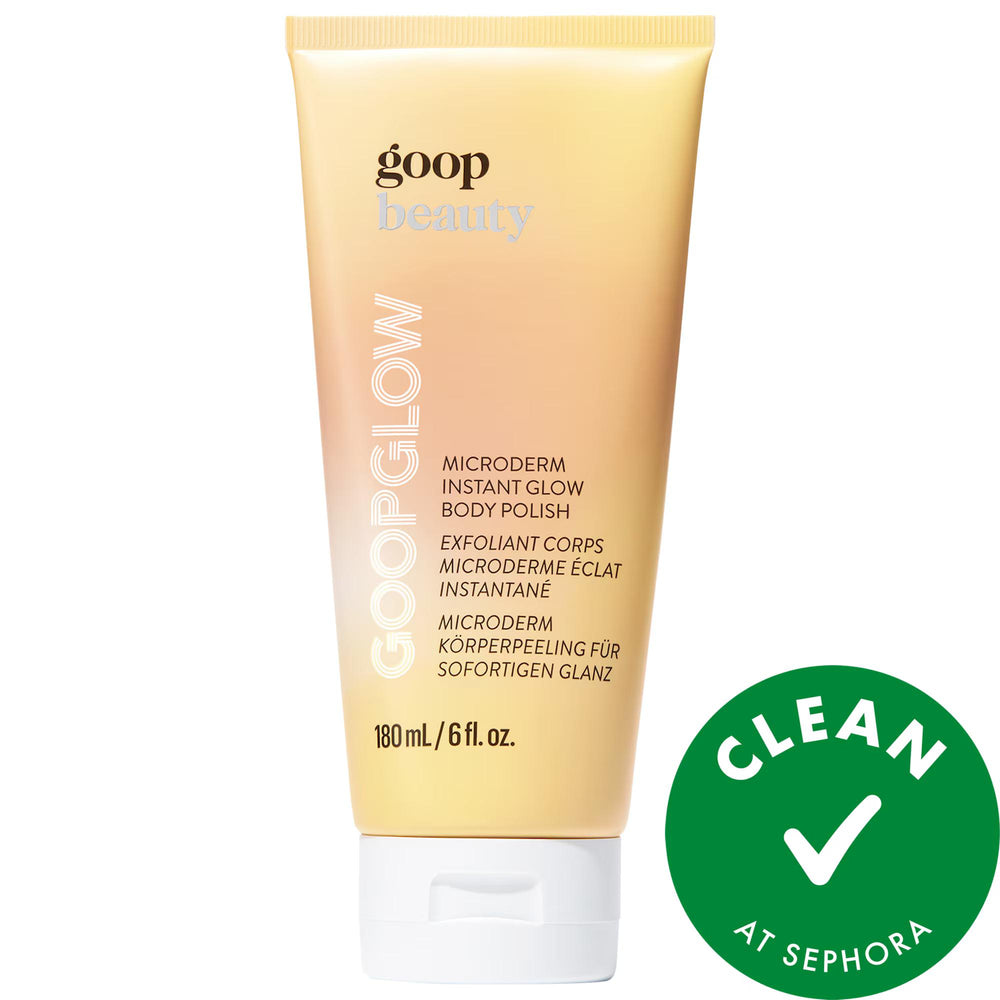 GOOPGLOW Microderm Instant Glow Body Polish - Natural Exfoliating Body Scrub for Glowing Skin GOOPGLOW Body Polish for Glowing Skin - Natural Exfoliant Body Polish, Exfoliating Body Scrub, Natural Skincare, Glow Enhancing Body Treatment, Clinical Skincare Products, Skincare, Body Care, Exfoliant, Natural Ingredients, Vitamin C, Kakadu Plum, Hibiscus Flower Acids, Micro-Exfoliating Minerals