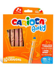 Carioca Toddler Washable Paint Markers - 10 Colors, 3 in 1 Design, Non-Toxic Art Supplies for Kids 1+ Year Carioca Washable Paint Markers for Toddlers - 10 Colors toddler art supplies, washable paint markers, non-toxic art tools, children's drawing tools, baby art supplies, Carioca, art supplies for kids, washable markers, toddler crafts, kids art, early childhood education, creative toys, safe art supplies