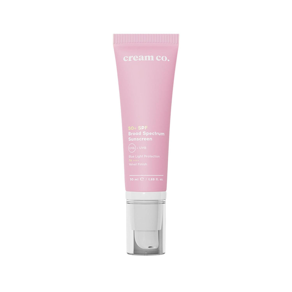 Cream Co. SPF 50 Broad Spectrum Sunscreen Cream - Protects Against UV Rays, Moisturizing Texture - 50 ml SPF 50 Sunscreen Cream - Broad Spectrum UV Protection SPF 50 Sunscreen, Broad Spectrum Sunscreen, Sunscreen Cream, UV Protection, Skin Protection, Moisturizing Sunscreen, Outdoor Protection, Daily Skin Care, Sunscreen for Outdoor Activities, Skin Health, Cream Sunscreen, Broad Spectrum, High SPF Sunscreen