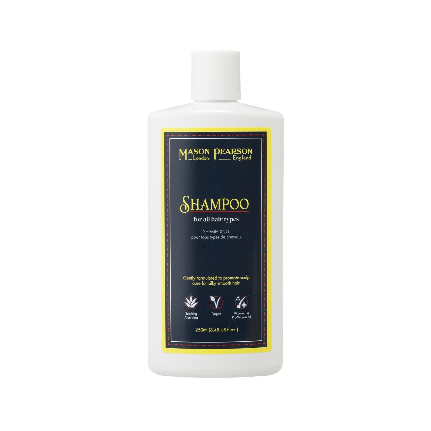 Mason Pearson Universal Shampoo for All Hair Types, 250ml - Gentle & Effective Hair Care Mason Pearson 250ml Shampoo for All Hair Types Mason Pearson Shampoo, Universal hair care, 250ml shampoo, Hair care for all types, Mason Pearson Tüm Saç Tipleri İçin Şampuan, gentle shampoo, effective hair care, hair care routine, trusted brand, versatile shampoo