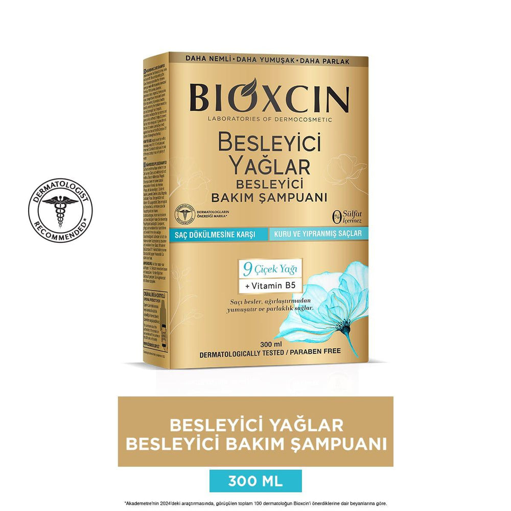 Bioxcin Nourishing Hair Shampoo with 9 Flower Oils - Sulfate-Free, Hypoallergenic Repair for Dry & Damaged Hair - view 3