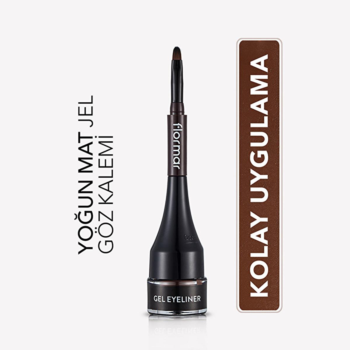 Flormar Gel Eyeliner - High Pigment, Long Lasting, Matte Finish Eye Makeup for Dramatic Look Flormar Gel Eyeliner - High Pigment & Long Lasting Flormar Gel Eyeliner, Gel Eyeliner, Matte Eyeliner, Long Lasting Eyeliner, High Pigment Eyeliner, Eye Makeup, Dramatic Eye Look, Coconut Oil, Matte Finish, Special Brush Cap, Cosmetic, Makeup, Beauty Products, Eye Care