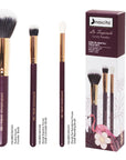 Nascita Tropicale 3-Piece Makeup Brush Set - Professional Quality Brushes for Flawless Makeup Application - Makeup Brush