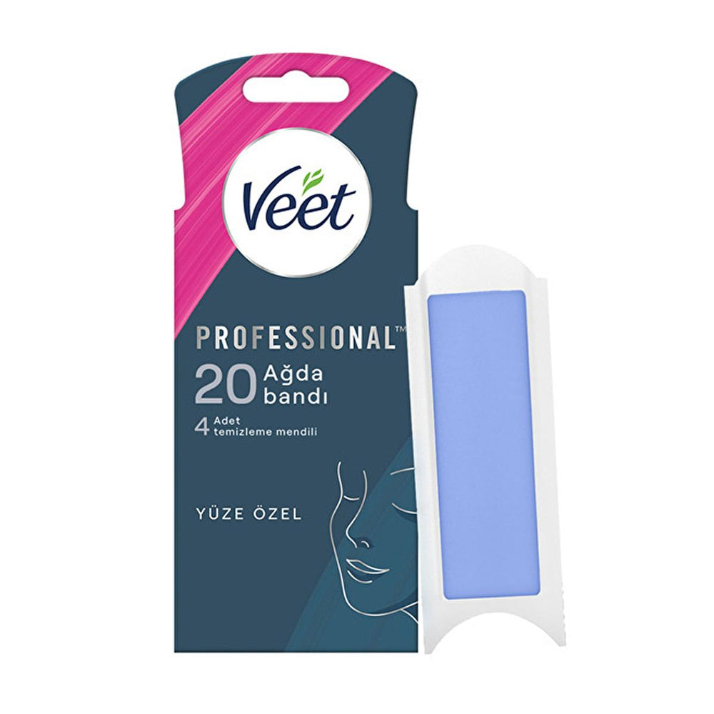 Veet Professional Facial Wax Strips for Sensitive Skin - Easy Hair Removal, Natural Ingredients, Long Lasting - view 2