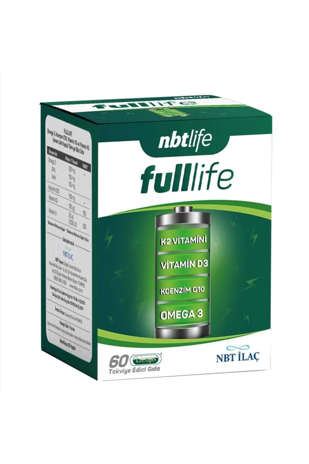 NBT Life Fulllife: Omega 3, Coenzyme Q10, Vitamin D3 & K2 Liquid Capsules - Support Heart Health, Immunity & Bones (60 Count) NBT Life Omega 3 + Q10 + D3+K2: Heart, Immunity & Bone Support Omega 3 supplement, Coenzyme Q10 supplement, Vitamin D3 supplement, Vitamin K2 supplement, Fish oil capsules, Heart health supplements, Immune support vitamins, Omega 3 Q10 Vitamin D K2, Dietary supplement capsules, Fulllife supplement, Omega-3, CoQ10, Vitamin D, Vitamin K, Fish Oil, Liquid Capsules, Heart Health, Immune 
