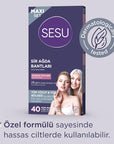Sesu Sensitive Skin Wax Strips Set - 40 Count, Sugar-Free, Easy Hair Removal for Body & Face - view 4