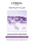 Loreal Paris Revitalift: Hyaluronic Acid Serum Mask - Intense Hydration & Fine Line Reduction - Plumping & Anti-Aging Face Treatment Loreal Hyaluronic Acid Mask: Hydrate & Reduce Fine Lines hyaluronic acid mask, serum mask, anti-aging mask, hydrating face mask, plumping face mask, fine line reduction, Loreal Revitalift, sheet mask for dry skin, skin hydration treatment, facial serum mask, hyaluronic acid, intense hydration, dry skin, dehydrated skin, at-home facial treatment, skin elasticity, skin radiance,