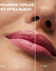 NIVEA Colored Lip Care Cream with SPF30 UV Protection - Moisturizing, Natural Ingredients, 3-in-1 Formula - view 5