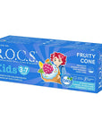 Rocs Kids Fruit Cone Toothpaste for Ages 3-7 45g