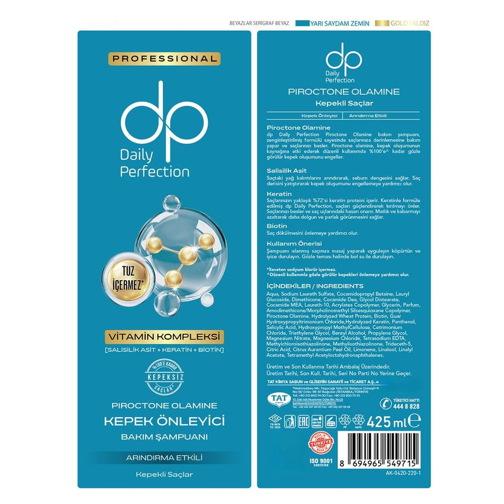 DP Anti-Dandruff Shampoo for Flake-Free Hair 425 ml