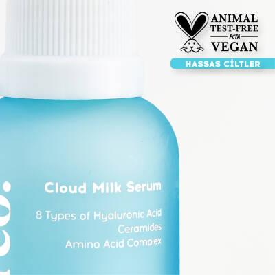 cream co cloud milk serum bottle 30 ml, cream co cloud milk serum texture, cream co cloud milk serum application Cream Co. Cloud Milk Serum - Hydrating Formula | 30 ml Cream Co. Cloud Milk Serum - Hyaluronic Acid | 30 ml cloud-milk-serum, cream-co, hyaluronic-acid, sensitive-skin, skincare, hydrating-serum, anti-aging, skin-barrier, vegan-skincare, ai-generated