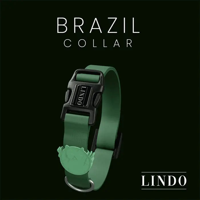 Lindo Brazil Dog Collar Adjustable Design Medium 37-56cm