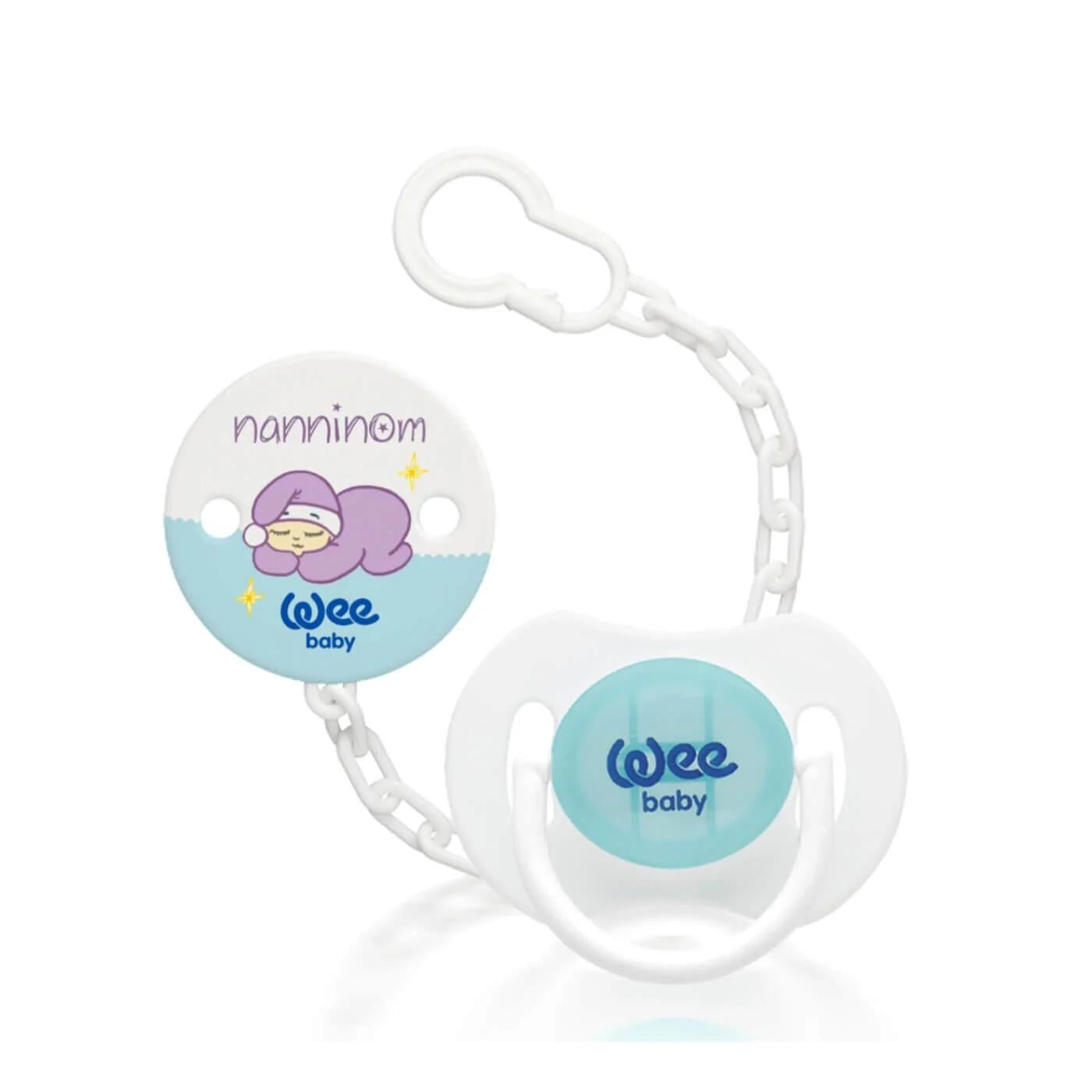 Wee Baby Nanninom Night Pacifier &amp; Clip Set, 1 Piece