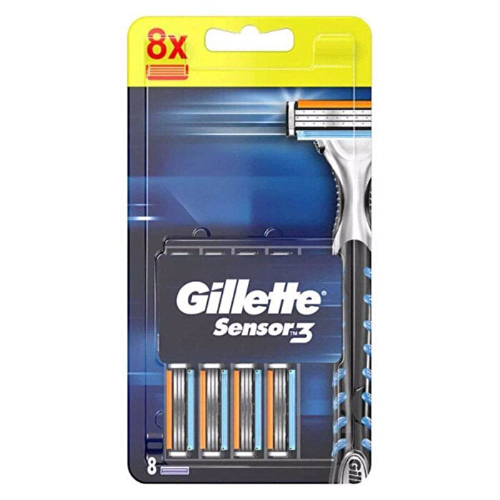 Gillette Sensor3 8-Pack Razor Blades - Comfortable Shave