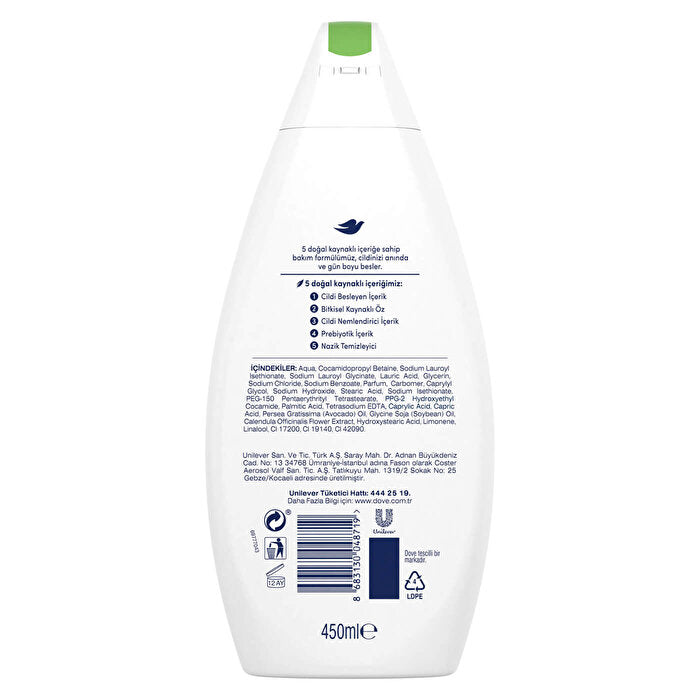 Dove Deeply Nourishing Body Wash 450ml - Hydrating &amp; Gentle | Daily Use