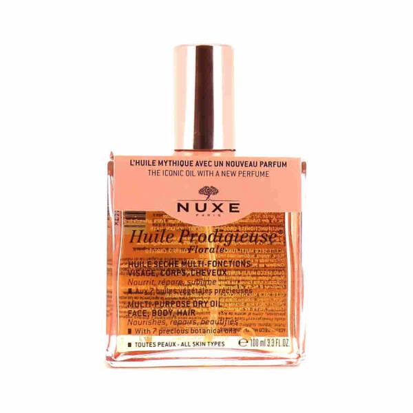 Nuxe Huile Prodigieuse Florale Multi-purpose Oil for Skin, Hair & Body - 3.38 fl oz, Natural Moisturizing & Nourishing Benefits Nuxe Huile Prodigieuse Florale - Natural Multi-purpose Oil Nuxe Huile Prodigieuse Florale, Multi-purpose oil, Natural skincare, Moisturizing oil, Floral scented oil, Argan oil benefits, Tsubaki oil benefits, Skincare, Haircare, Body care, Dry skin, Dry hair, Natural ingredients, Botanical oils