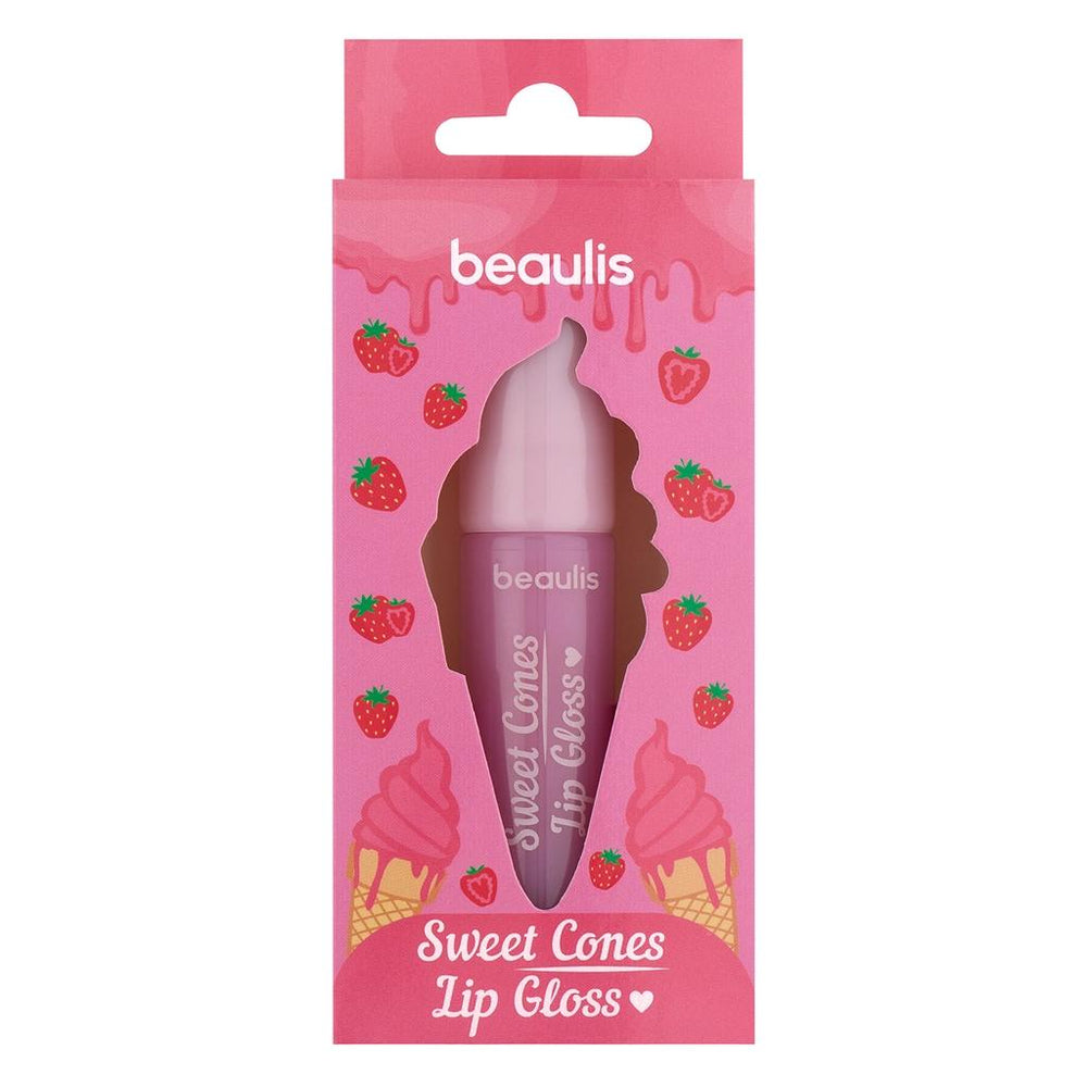 Beaulis Sweet Cones Lip Gloss 615 Strawberry Kiss for High Shine