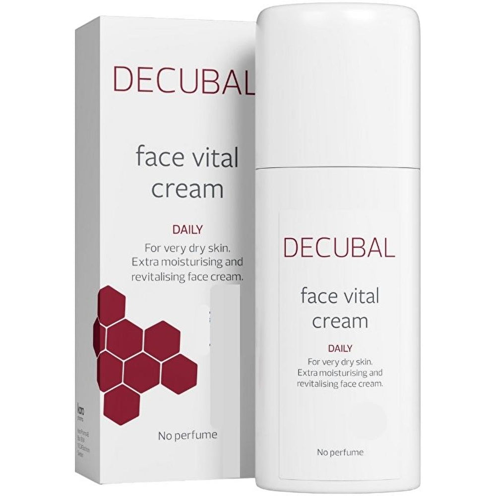 Decubal Moisturizing Face Cream for Dry & Sensitive Skin - Fragrance-Free, Natural Ingredients - 1.69 fl oz - view 3