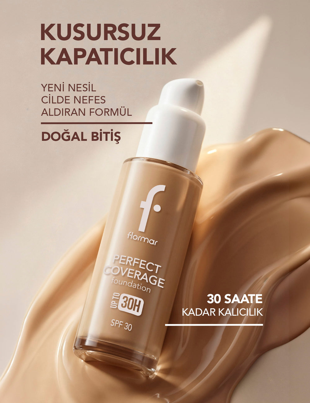 Flormar Perfect Coverage High Pigment Foundation SPF 30 30ml