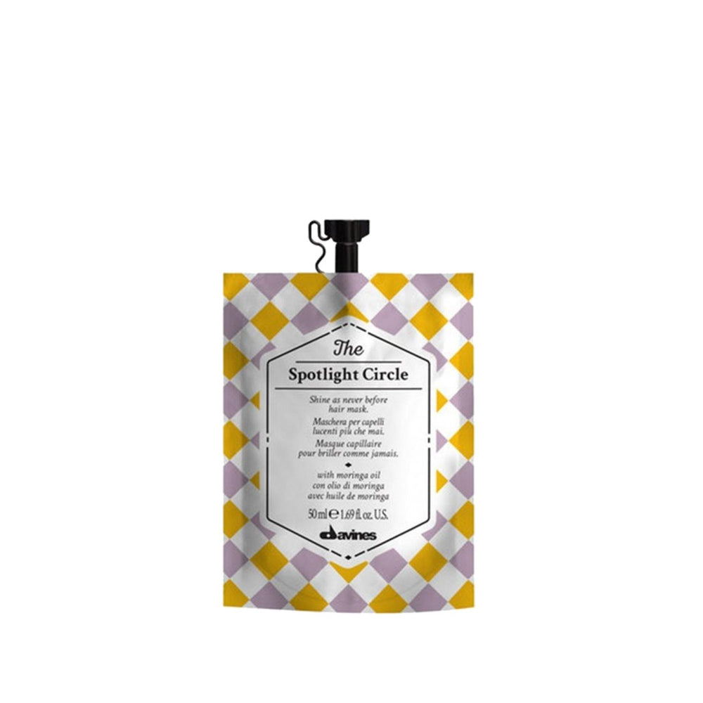 Davines The Spotlight Circle Mat Hair Care Mask 50ml - Nourishing & Shine Enhancing for Matte Hair - Hair Mask