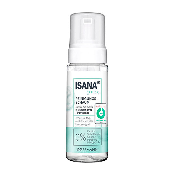 Isana Pure Facial Cleansing Foam Niacinamide 150ml - Gentle Cleanser | Refreshing Formula - Cleanser