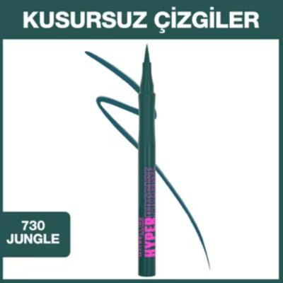 Maybelline Hyper Precise All Day Liquid Eyeliner - 730 Jungle Green, Smudge-Proof, Long-Lasting, Easy Application Maybelline Jungle Green Eyeliner: Long-Lasting, Smudge-Proof liquid eyeliner, green eyeliner, long-lasting eyeliner, smudge-proof eyeliner, Maybelline eyeliner, precise eyeliner, jungle green liquid liner, all day eyeliner, easy to apply eyeliner, waterproof eyeliner, eyeliner, green liner, all-day wear, smudge resistant, precise application, vibrant color, beauty, cosmetics, eye makeup, makeup,