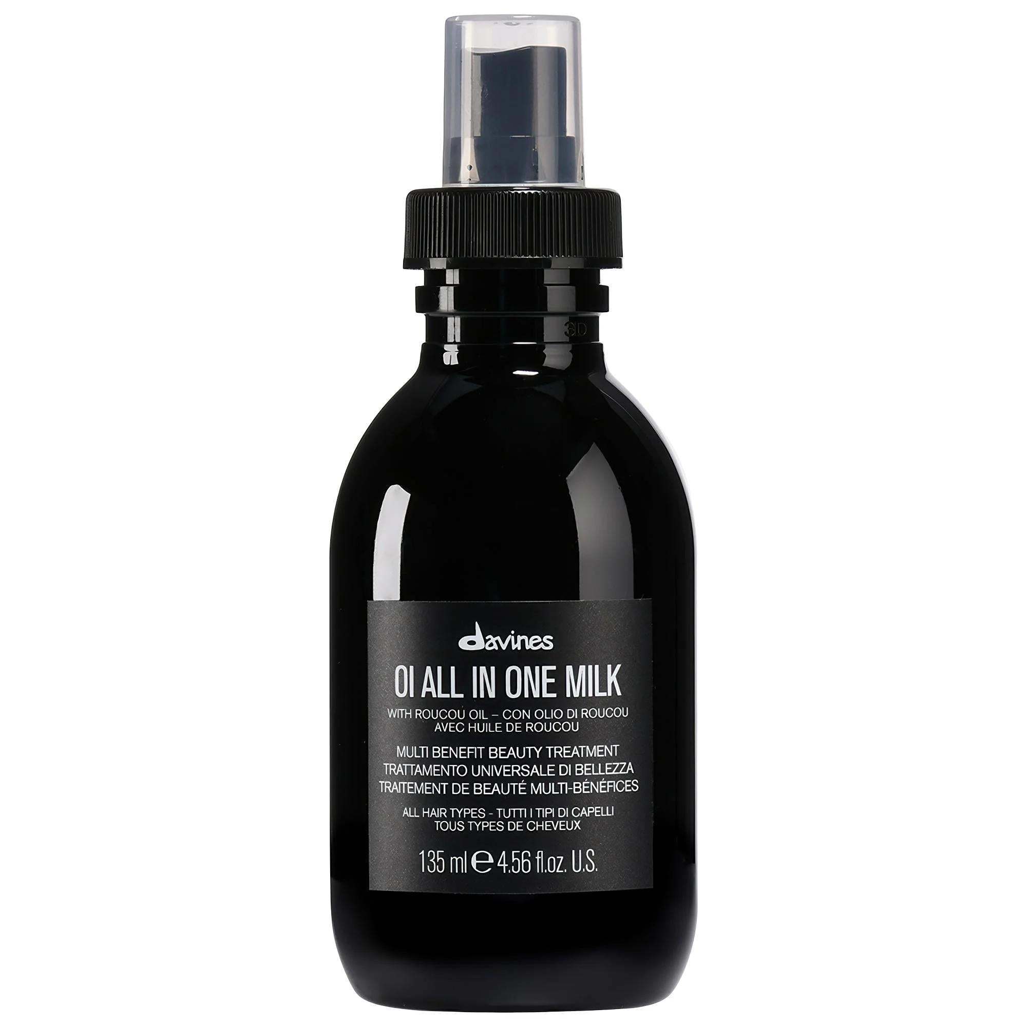 Davines OI All In One Hair Milk: Leave-In Treatment for Frizz Control, Heat Protection &amp; Intense Hydration | Vegan &amp; Softening Formula Davines OI Hair Milk: Frizz Control &amp; Heat Protection leave-in hair treatment, anti-frizz hair product, heat protectant spray, vegan hair care, hair hydration treatment, softening hair milk, OI All In One Hair Milk, hair detangler, hair shine product, frizz control leave in treatment, hair treatment, leave-in conditioner, hair styling, hair care, frizz control, heat protecti