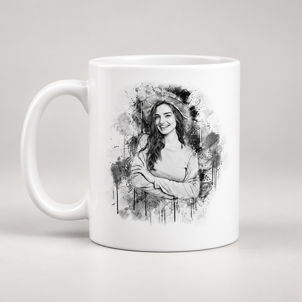Personalized Pencil Sketch Mug